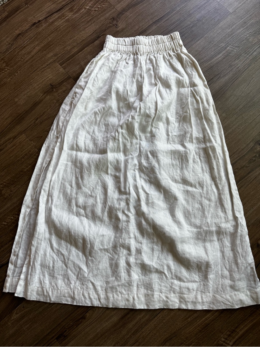 Mikoh Women’s Size 1 S White Cotton Delia Pull On Maxi Skirt